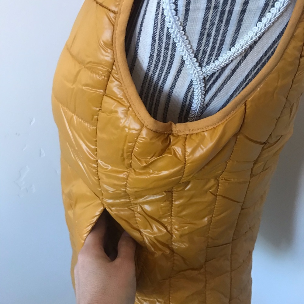 Mustard Quilted Padded Vest - Picture 4 of 11
